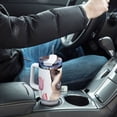 thumbnail image 7 of Cat Flowers Leaves Pink 40 oz Tumbler with Handle Insulated&nbsp;Travel Mug&nbsp;Lid Straw Leak Proof Steel Vacuum Water Bottles Glasses Fits in Car Cup Holder, 7 of 7
