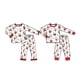 thumbnail image 2 of Nuevo conjunto de pijama navideño para niños y niñas, estampado de Papá Noel, pantalones de manga larga, conjunto de pijama de 2 piezas para hermanos, 2 of 4