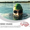 thumbnail image 4 of Naiovety Gafas de natación con correa elástica, gafas de silicona, lentes HD impermeables, gafas portátiles, gafas de natación para competición Deportes acuáticos Rosado Naiovety OD023496-04, 4 of 6