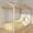 Blonde/White Chalk, variant on Twin House Bed Pecan + Floating Headboard for Bunks, Twin 945 x 535mm, Evergreen