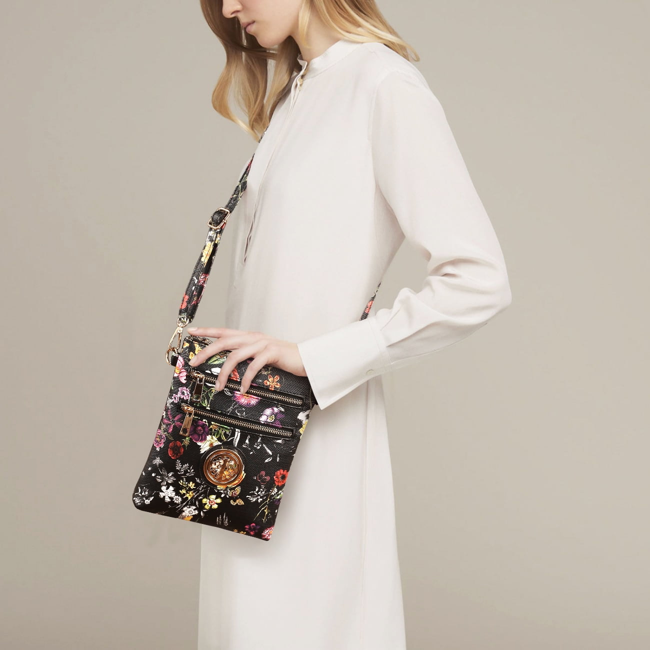 Dasein Medium Crossbody Bags for Women Handbag Lightweight Crossbody Purses with Multi Pockets