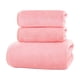 thumbnail image 2 of Juego de Toallas de Lino Suave de 3 Piezas | 1 Toalla de Baño (70 X 140 Cm) + 1 Toalla de Mano + 1 Paño Facial | Toallas de Baño de Secado Rápido y Alta Absorción para Adultos | Rosa/Verde/Gris/Blanc, 2 of 6