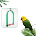 thumbnail image 4 of AURORA TRADE - Columpio para loros, resistente al desgaste, con varilla para moler, hamaca colgante para masticar, columpio y percha, juguetes para pájaros, 4 of 8