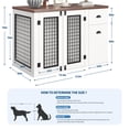 thumbnail image 3 of Qinaqin 44'' cm de Profundidadog Crate Furniture con Cajón & Gabinete Resistente Kennel Profundidad Madera Indoor Pet Cage Side End Mesa para Pequeño to Mediano Pets, 3 of 7