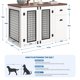 thumbnail image 3 of Qinaqin 44'' cm de Profundidadog Crate Furniture con Cajón & Gabinete Resistente Kennel Profundidad Madera Indoor Pet Cage Side End Mesa para Pequeño to Mediano Pets, 3 of 7
