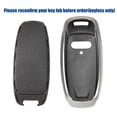 thumbnail image 6 of Unique Bargains 1 Pcs TPU 3 Button Keyless Entry Remote Cover Key Fob Cover Fit for Audi A6 Black Silver Tone, 6 of 6