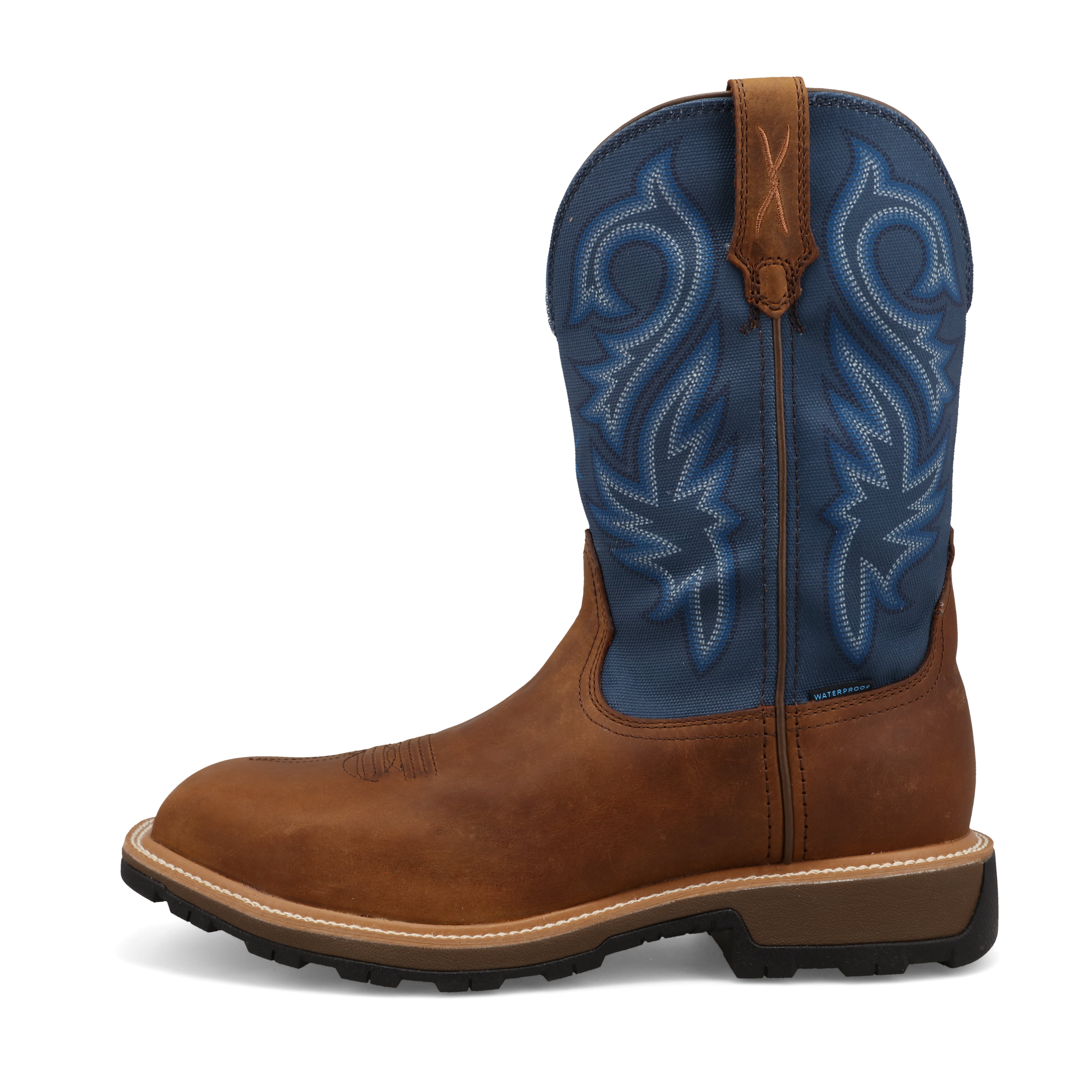 Twisted X Men's 11" UltraLite X Work Boot - Rustic Brown & Niagara