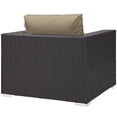 thumbnail image 4 of Modern Contemporary Urban Design Outdoor Patio Balcony Lounge Chair, Brown, Rattan, 4 of 4