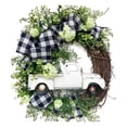 thumbnail image 1 of 15,7 Pouces Été Ferme Camion Couronne Porte Pendaison Signe devant la Porte Décor, 1 of 7