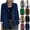 Khaki, variant on Women's Casual Relaxed Fit Notch Collar Two Button Corduroy Blazer Jacket
