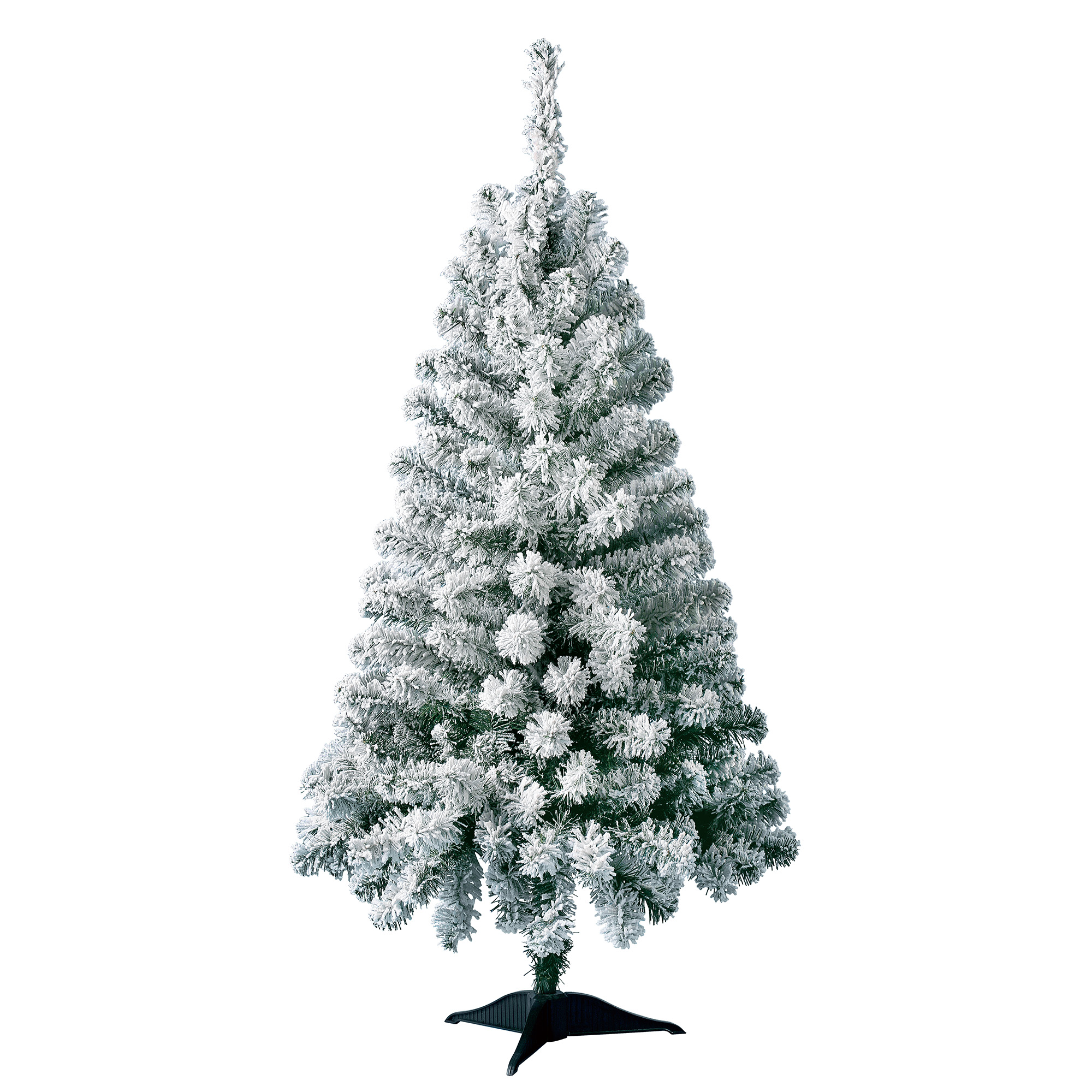 Holiday Time Prelit 105 Clear Incandescent Lights, Greenfield Flocked Pine Artificial Christmas Tree, 4' - image 2 of 7