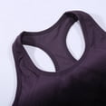 thumbnail image 5 of KHONTS Women's Two Piece Sets Racerback Yoga Bras Workout Gradient Color Outfits Waistband Exercise Outfits Purple XL, 5 of 6