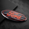 thumbnail image 1 of Car Front Grille Emblem Rear Trunk Lid Logo Sticker Decor For Fiesta Focus 2 Mondeo mk4 Mustang Ranger Kuga S-MAX Transit G 22.4x8.8cm, 1 of 5