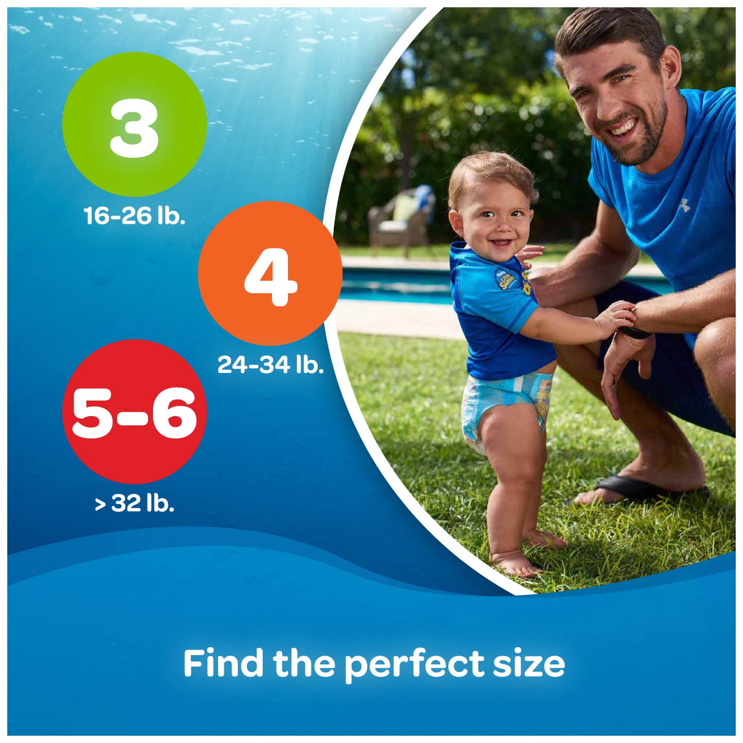 HUGGIES Little Swimmers Disposable Swim Diapers, Size Small (16-26 lbs), 20 Count - Walmart.com