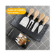 thumbnail image 2 of Juego De Cuchillos Para Queso De Acero Inoxidable, 4 Piezas marron claro, 2 of 5