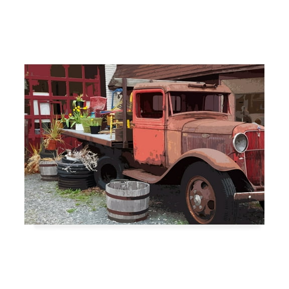 Trademark Fine Art 'Memories Truck' Canvas Art by Monte Nagler