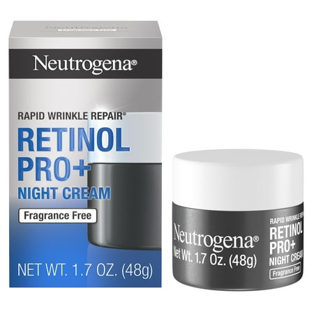 Neutrogena Rapid Wrinkle Repair Cream Retinol Pro+ Night Moisturizer 1.7 oz