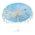 thumbnail image 1 of yuksok Chinese Umbrella Craft Silk Umbrella for Party Events Performance Dance Recitals Style K, 1 of 8