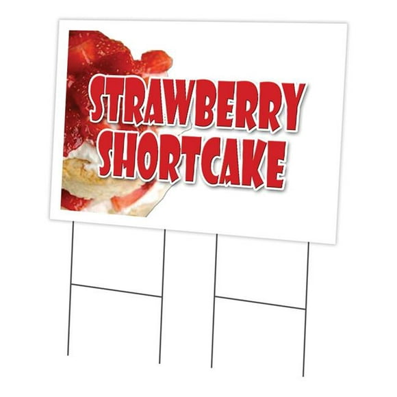 SignMission C-2436-DS-Strawberry Shortcake 24 x 36 Po Strawberry Shortcake Yard Signe et Pieu