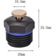 thumbnail image 2 of 9 Pcs Garden Misting Nozzles 1/2" Adjustable Garden Lawn Water Spray Misting Nozzle 360-rotating Agricultural Lawn Watering, 2 of 4