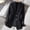 Black, variant on Women's Formal Casual Lapel Collar Pinstripe Blazer Suit Slim Fit One-Button Work Office Blazer Jacket