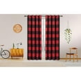 thumbnail image 2 of Safdie & Co. Rideau 2PK 84L Noircissant Tissé Rouge Noir, 2 of 2