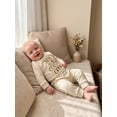 thumbnail image 5 of RUINIXCW New To The Cousin Crew Newborn Baby Boy Hospital Coming Home Outfit Infant Baby Boys Fall Winter Clothes Long Sleeve Waffled Romper and Pants Hat Set, 5 of 9