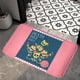 thumbnail image 4 of Felpudo de Halloween, alfombra suave, decoración de Halloween, alfombra absorbente Cabeza de calavera rosa, 4 of 7