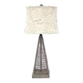 thumbnail image 1 of HomeRoots Furniture 274464 Industrial Metal Table Lamp with Gentle Linen Shade, 1 of 1