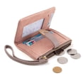 thumbnail image 6 of MINKUROW Wallets for Women Rfid Small Compact Bifold short Wallet,Ladies Wristlet Zipper Coin Purse Pink, 6 of 7