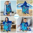 thumbnail image 5 of Kids Bathrobes Hooded Towels, Uccdo Baby Boys Girls Cartoon Hooded Wraps Beach Pool Bath Towel Poncho, 23"x47", 2-7 Years, 5 of 7