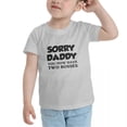 thumbnail image 3 of Sorry Daddy You Now Have Two Bossess Cute Toddler Tshirts for Boys Girls (Gray, Youth S), 3 of 5