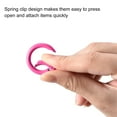 thumbnail image 4 of Uxcell Round Spring O Rings, 25mm/ 0.98" Trigger Buckle Snap, Carbon Steel Pink, 12 Pack, 4 of 5