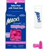 Mack's Dreamgirl Soft Foam Earplugs, 30 Pair, Pink - Small Ear Plugs for Sleeping, Snoring, Studying, Loud Events, Traveling & Concerts