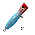 thumbnail image 2 of Señuelos de pesca de madera cebo luminoso flotante de 135mm para artes de pesca (rojo azul), 2 of 5