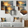 thumbnail image 4 of Designart "Serene Seaside Ambiance in Yellow and Blue" Beach Metal Art Print, 4 of 5