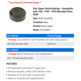 thumbnail image 2 of Rear Upper Shock Bushing - Compatible with 1987, 1990 - 1993 Mercedes-Benz 300D 1991 1992, 2 of 2