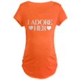 thumbnail image 1 of CafePress - I Adore Her - Maternity Dark T-Shirt, 1 of 1