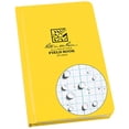 thumbnail image 1 of Cuaderno resistente lluvia, tapa dura, 4¾" x 7½", amarillo, diseño campo (No. 350F), 7.5 x 4.75 x 0.625, 1 of 3