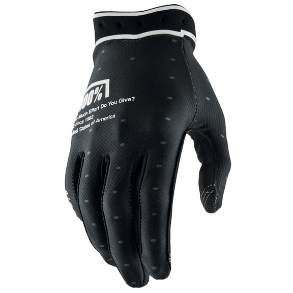 100% Ridefit 2 Gloves Black - Medium