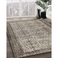 thumbnail image 3 of Ahgly Company Machine Washable Indoor Square Contemporary Brown Area Rugs, 4' Square, 3 of 7