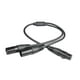 thumbnail image 2 of Cable divisor XLR 1 hembra a 2 machos Cable de micrófono portátil hembra a doble 1 centímetros, 2 of 9