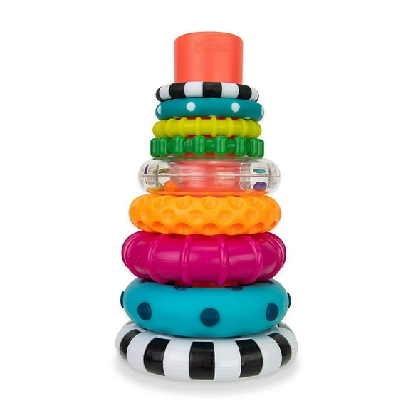 Sassy Stacks of Circles Stacking Ring STEM Learning Toy, jue Sassy Sassy