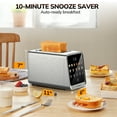 thumbnail image 5 of Digital 2 Slice Toaster, Dual Control Panel Smart Toaster with TouchScreen, Single Slot Toasting, Reheat & Defrost for Bagels, Bread, Waffles, 5 of 9