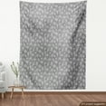 thumbnail image 3 of Ambesonne Forest Fabric by the Yard Upholstery, Winter Eco Deciduous Trees, 2 Yards, Dimgray White, 3 of 4