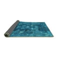 thumbnail image 2 of Ahgly Company Indoor Round Oriental Turquoise Blue Industrial Area Rugs, 5' Round, 2 of 4
