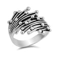 thumbnail image 1 of 925 Sterling Silver Abstract Dots Fashion Ring Size 5, 1 of 3