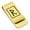 Gold, variant on Stainless Steel Elder Futhark Raidho Rune Classic Slim Money Clip Credit Card Holder