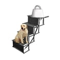thumbnail image 6 of US Folding Dog Pet Steps Ramp Stairs Car Boot Portable Ladder Metal Accordion, 6 of 11