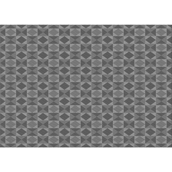 Ahgly Company Indoor Rectangle Patterned Gray Dolphin Gray Area Rugs, 6' x 9'